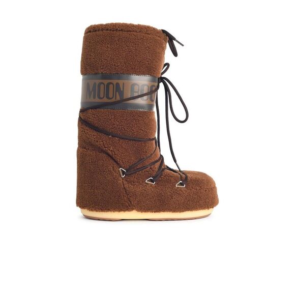 Moonboot Brown Faux Fur Boot Women